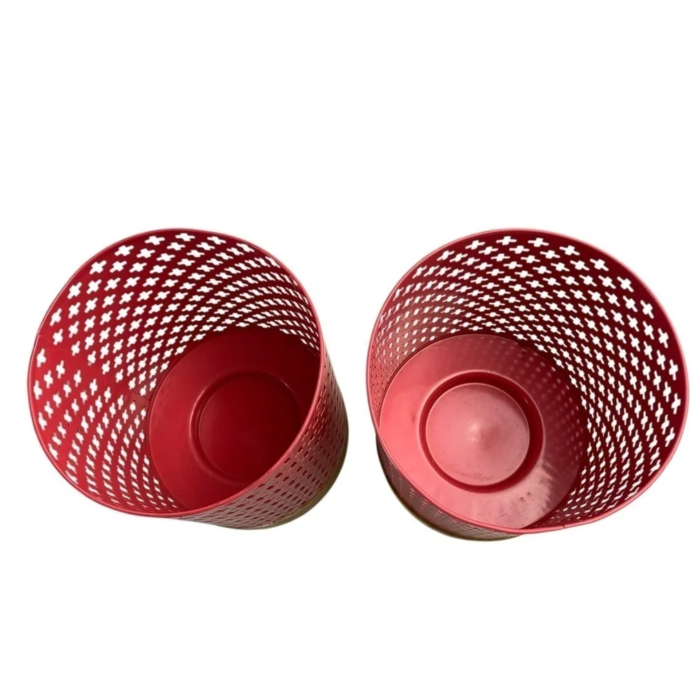 THRESHOLD Candleholder Wood base in Pink Set of 2